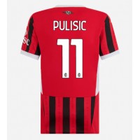 Zenski Nogometni Dres AC Milan Christian Pulisic #11 Domaci 2024-25 Kratak Rukav